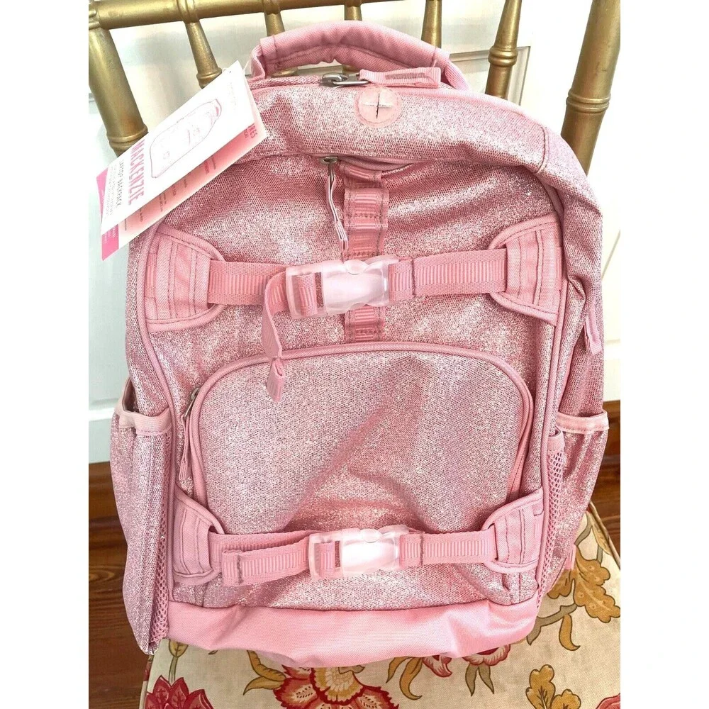 Pottery barn school LARGE Backpack +Sticker princess glitter Barbie Travel girl
